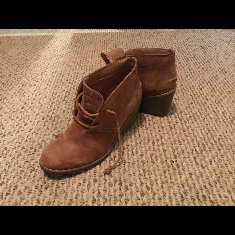 Sperry slip on shoes with wedge